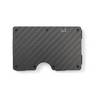 Zade carbon fiber textured wallet with logo, front view
